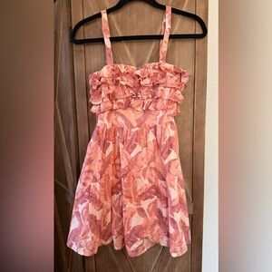 Janie and Jack Pink Ruffled Tiered Sundress for Wedding Guest